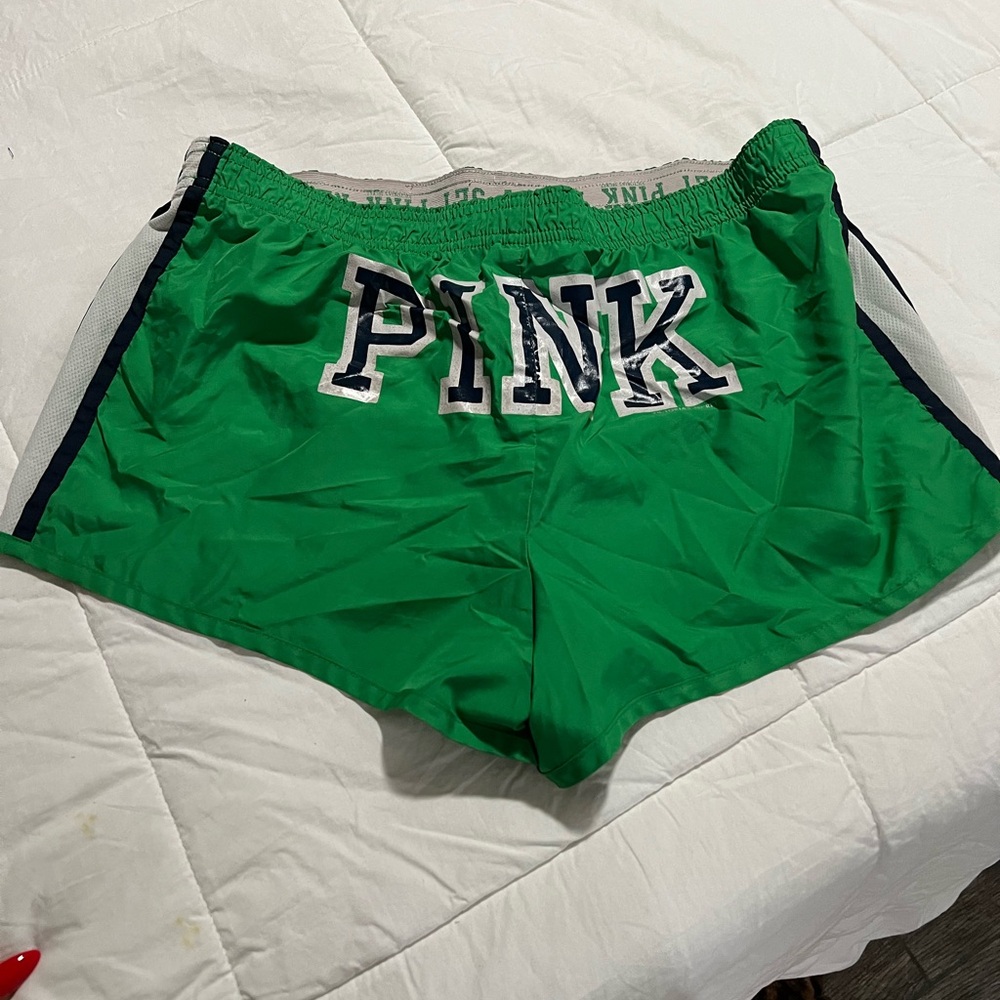 PINK Victoria's Secret Green Athletic Shorts